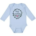 thumbnail image 3 of Inktastic Big Sister Leaves, Circle, Heart Girls Long Sleeve Baby Bodysuit, 3 of 5