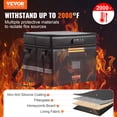 thumbnail image 2 of BENTISM Fireproof Document Box 2000℉, Fireproof Document Bag with 3 Storage Layers, 390 x 315 x 355 mm, Fireproof Wallet, Wallet, Large Briefcase, Money Storage, Documents, Money, Passport, Bank File, 2 of 9