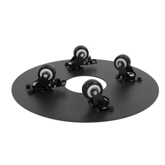 Support Roulant pour Plantes, Jardinière Roulante Ronde en Palettes avec Roulettes Verrouillables, Acier au Carbone Silencieux pour Grand Pot de Plante Intérieur Extérieur, Pot de Fleurs, Balcon, Patio