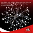 thumbnail image 5 of Holiday Bright Lights 251988 12 in. LED Shimmering Sphere with Wire Branches, Silver Metallic, 5 of 5
