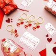 thumbnail image 4 of Sinyiin 6Pcs Valentine's Day Themed Keychains Heart Rose Lip Metal Keychains Key Holder, 4 of 7