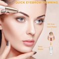 thumbnail image 2 of 4pcs Eyebrow Hair Remover Replacement Heads for Women Painless Eyebrow Trimmer Blades Perfect and Smooth, Rose Gold, 2 of 4
