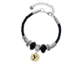 thumbnail image 2 of Delight Jewelry Goldtone Disc 1/2'' Initial - y - Wife Celtic Knot Leather Bead Bracelet, 7"+2" Extender, 2 of 4