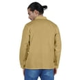 thumbnail image 5 of Atasi Indian Mens Short Kurta Henley Shirt Long Sleeve Mandarin Collar Shirt, 5 of 7