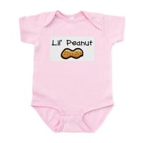 CafePress - Lil' Peanut Infant Bodysuit - Baby Light Bodysuit, Size Newborn - 24 Months