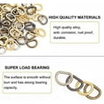 thumbnail image 5 of 240 PCS Mini D Rings Semi-Circular D Ring 4.5mm D-Metal Ring Buckle Small D-Shape Buckle Rings, 5 of 9