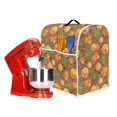thumbnail image 2 of ZIATUBLES Kitchen Stand Mixer Dust Cover Multi-Functional Appliance Cover with Front Pockets for 6-8 Quart Mixers Washable Reusable Home Decor Accessories, Orange Leaf Brown, 2 of 7
