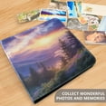 thumbnail image 4 of FORMRS 3 Ring Photo Album 4"x6" Self Adhesive Large Capacity PU Leather Cover, Beautiful Mountain, 4 of 8