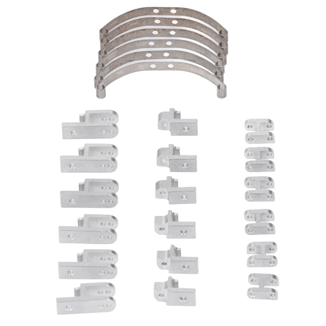 RC Accessory, High Strength Aluminium Alloy Parts Accurate Size Easy To Install Professional Fine Crafted for 1/16 RC Car Silver