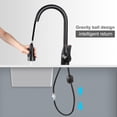 thumbnail image 6 of Cobbe Kitchen Sink Faucets Oil Rubber Bronze Pull Down Kitchen Faucet Single Handle Kitchen Faucet, 6 of 9