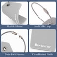 thumbnail image 5 of Brookstone Luggage Tags Name Card Travel Tags for Luggage with Steel Loop Fastener 2 Pack Set, 5 of 6