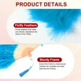 thumbnail image 3 of Uxcell Vintage Marabou Feather Fan, Flapper Hand Fan Folding Handheld Fan for Costume Party Dancing Wedding Show Tea Decoration Sky Blue, 3 of 6