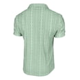 thumbnail image 3 of Timoontee Men's Short Sleeve Basic T Shirt Breathable Fabric Moisture Wicking Lapel Collar V Neck For Daily Green M, 3 of 7