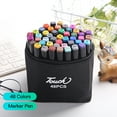 thumbnail image 2 of Colors Art Markers Set Double Tip Broad Fine Point Marker Pen with Carrying Bag Art Supplies for Students Adults Artists Drawing Coloring Sketching Design, 2 of 9