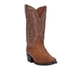 thumbnail image 2 of Dan Post Men's Tempe Full Quill Ostrich Western Boot Round Toe Saddle Tan 10 D(M) US, 2 of 5