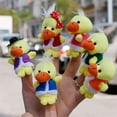 thumbnail image 6 of YUNAFFT 6 Pcs Kawaii Yellow Ducks Toddler Zoo Play Gift Story Telling Finger Puppet Hand, 6 of 6