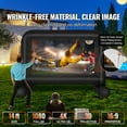 thumbnail image 2 of SKYSHALO Outdoor 14 ft nflatable Movie Projector Screen with Blower, Black, 2 of 9