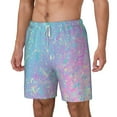 thumbnail image 2 of Uemuo Fantasy Gradient Pattern Mens Swim Trunks Quick Dry Board Shorts with Mesh Lining, Stretch Beach Shorts Quick Dry No-Chafing Board Shorts-XX-Large, 2 of 9
