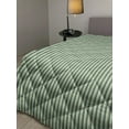 thumbnail image 2 of Teal Green Down Alternative Comforter, Gemstone Inspired Forms as Vertical Design with Diagonal Lines, Microfiber Quilt for All Season, 5 Sizes, Teal Pale Teal and Sea Green, by Ambesonne, 2 of 3
