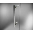 thumbnail image 2 of Aston Sdr985f-39-10 Nautis 39" Wide X 72" High Frameless Hinged Shower Door - Chrome, 2 of 7