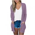 thumbnail image 1 of JUNWELL Cardigan for Women Women‘s Summer Long Sleeve Lightweight Sweaters Cardigans Fall Oversized Open Front Cardigans Coat with Pockets, 1 of 5