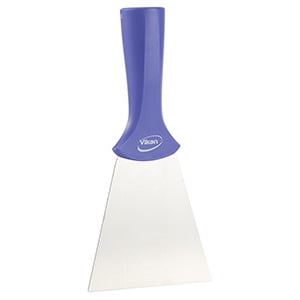 Vikan 4" Handle Mounted Stainless Steel Scraper - Purple (2 Units)