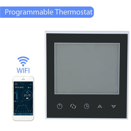 Wireless Touch Smart Digital Programmable WiFi Thermostat for Heating System