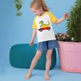 thumbnail image 4 of RXIRUCGD 2025 Vêtements d'Été pour Enfants Tout-Petits Garçons Filles Mode Mignon Col Rond Imprimé Manches Courtes Haut, 4 of 6
