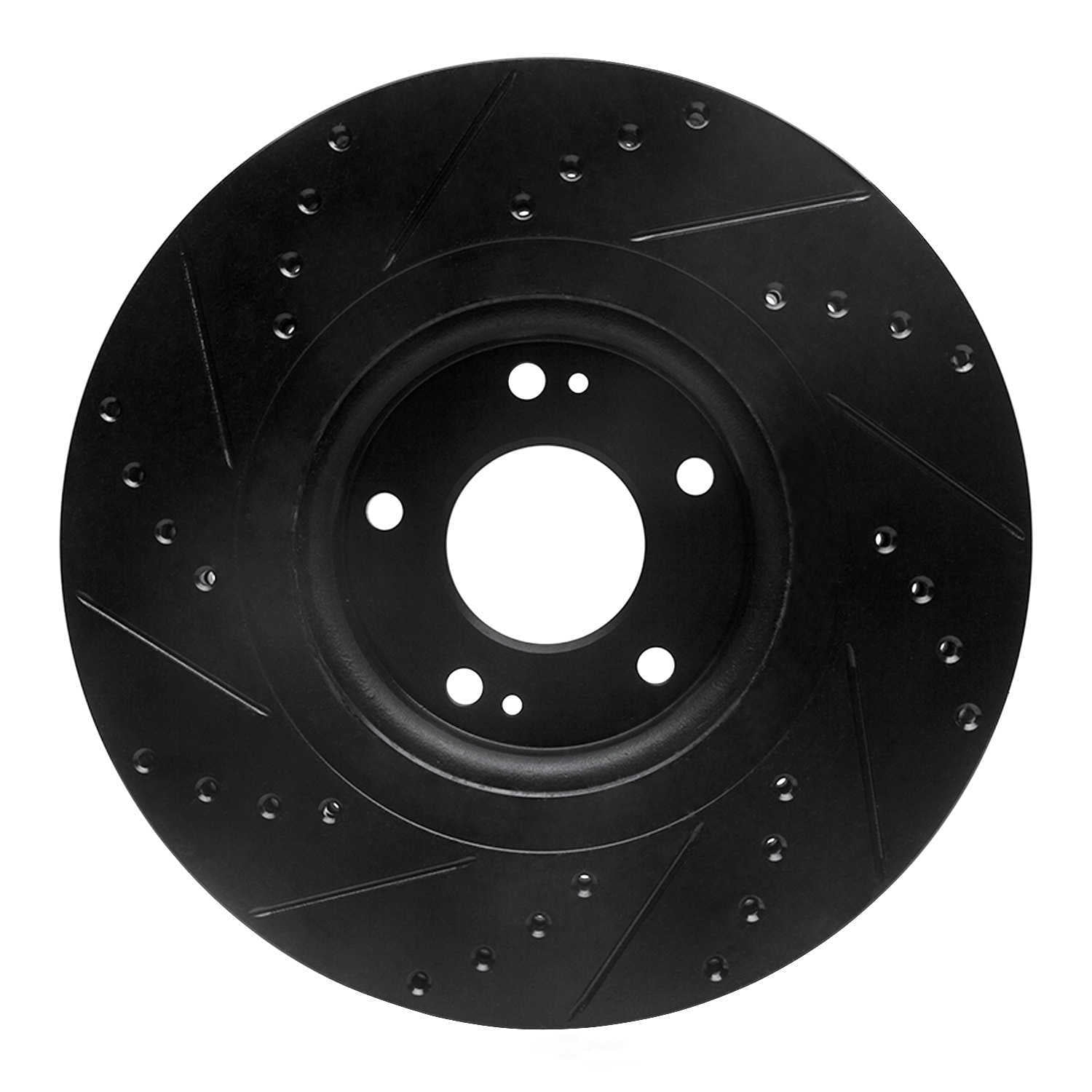 Dynamic Friction Company 633-21031R DFC Brake Rotor - Drilled And Slotted - Black
