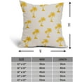 thumbnail image 4 of Tropical Palm Tree Pillow Covers 16x16 Inch Yellow Coconut Trees Coastal Plants Decorative Pillow Cases Summer Beach Vintage Cushion Covers Farmhouse Home Decor for Sofa Couch Outdoor Set of 2, 4 of 6