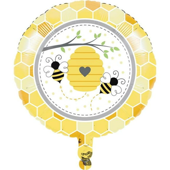 Creative Converting 340176 Bumblebee Baby Shower Mylar Balloon