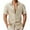 Beige, variant on Men's Sequin Shiny Button Down Shirt Short Sleeve Collared Party Top for Nightclub Birthday Holiday Cruise Casual Summer Going Out(Beige/S)