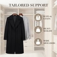 thumbnail image 5 of REGALWOVEN 2 Pcs Wood Hangers, Durable 360-degree Space Saving Clothes Hangers for Clothing, Pants, Skirts, and Shirts Light Brown, 5 of 6
