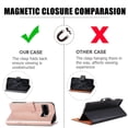 thumbnail image 2 of for Google Pixel 8 Pro Wallet Case, [Flower Embossed] Premium PU Leather Flip Protective Case Cover with Card Holder and Stand with Wrist Strap for Google Pixel 8 Pro, Rosegold, 2 of 7