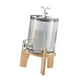 thumbnail image 5 of Dispensador de bebidas con grifo, dispensador de bebidas de vidrio de 3,6 l con soporte, hervidor de agua frío Gris, 5 of 9