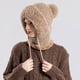 thumbnail image 4 of Máscaras para Mujeres Sombrero de Punto 3 en 1, Perfecto para las Mujeres para Usar con Bufandas Y Máscaras, Bufanda de Esquí de Punto Caliente Y Máscara para Otoño E Invierno., 4 of 6