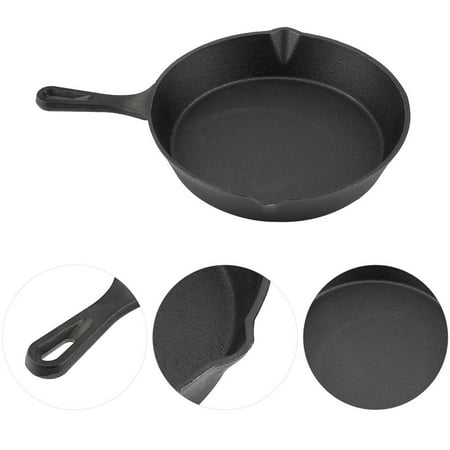 Cast Iron Frying Pot, Frying Pot,Fosa Cast Iron Cooking Frying Pan Food Meals Gas Induction Cooker Cooking Pot Kitchen