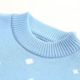 thumbnail image 4 of KYAIGUO Toddler Baby Kids Pullover Sweater for Boys Girls Warm Thickened Knit Round Neck Sweater Cartoon Snow Mountain Sweater Top for Infant, 4 of 7