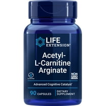 Life Extension Acetyl-L-Carnitine Arginate - For Cell Energy & Brain Health Support - Gluten-Free, Non-GMO - 90 Capsules