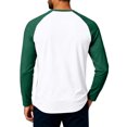 thumbnail image 3 of Evdexr Henley Shirts Mens 2026 Long Sleeve Raglan Tops Fall Vintage Sport Breathable Tees Buttons Loose Fit Color Block Casual T Shirts 3XL, 3 of 5