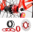 thumbnail image 4 of Vélo Léger 21T Ensemble Simple, Pignon Moyeu de Roue Libre Pièces de Vélos de Montagne - Rouge, 4 of 10