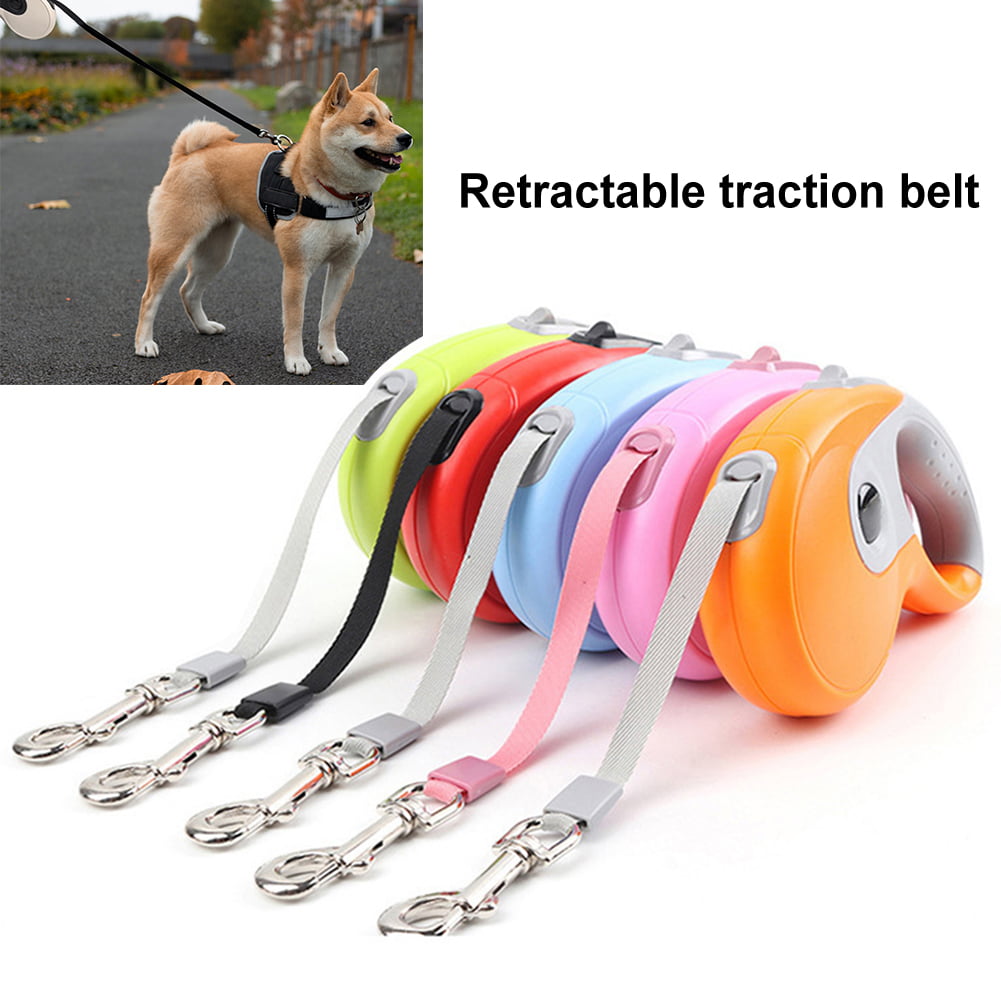 4 in 1 No Tangles Detachable Nylon Traction Rope 4 Way Dog Lead for Dogs Cats Outdoor Walking 4 Way-Black Dog Leashes 