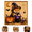 B#032, variant on Halloween DIY Puppy Pearl Painting Kit, 3D Diamond Art Craft Set,1pc,6 Styles Wizard Dog Pumpkin Ghost Cauldron 7.87in Square Canvas,Colorful Reflective Pearl Beads,DIY Fall Home Decor Wall Art C