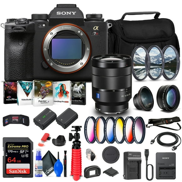 Sony Alpha a7R IIIA Mirrorless Camera + Sony FE 24-70mm f/4 Lens - Base Bundle