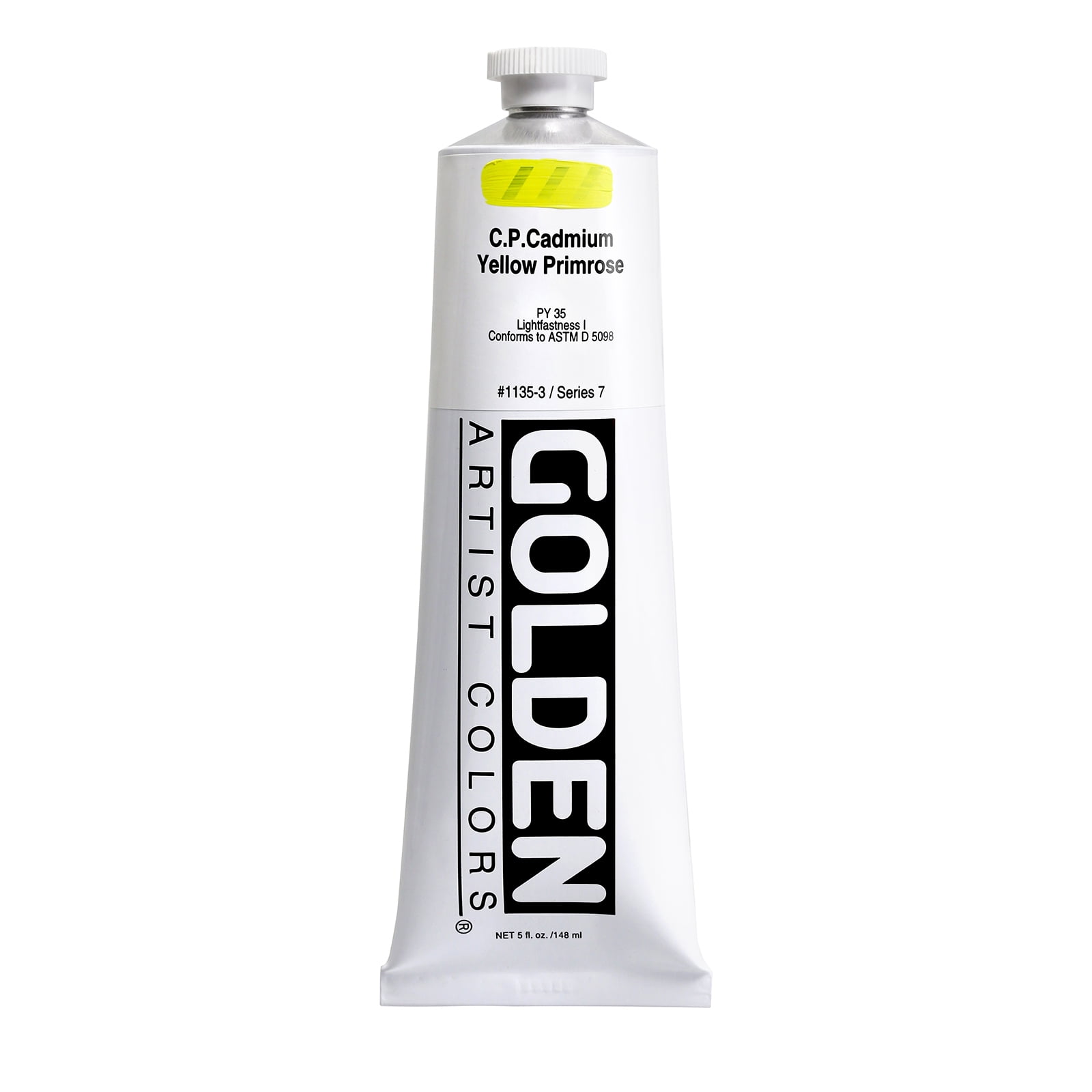 Golden Artist Acrylic, 5 Ounce Tube, Cadmium Yellow Primrose (1135-3)