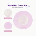 thumbnail image 6 of TOWED22 Toddler Baby Summer Soft Breathable Sun-Hat UPF 50+ Wide-Brim Bucket-Hats with Chin Band(Pink,6-12 M), 6 of 7