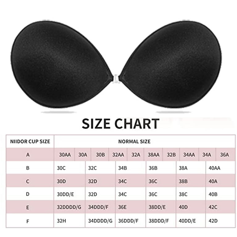 Dicasser 2 Pair Adhesive Bra Strapless Sticky Invisible Push up Silicone Bra  for Backless Dress 