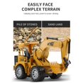 thumbnail image 1 of Remote Control Bulldozer 1/24 2.4GHz 5CH RC Construction Truck Engineering Vehicles Educational Toys for Kids with Light Music, 1 of 5