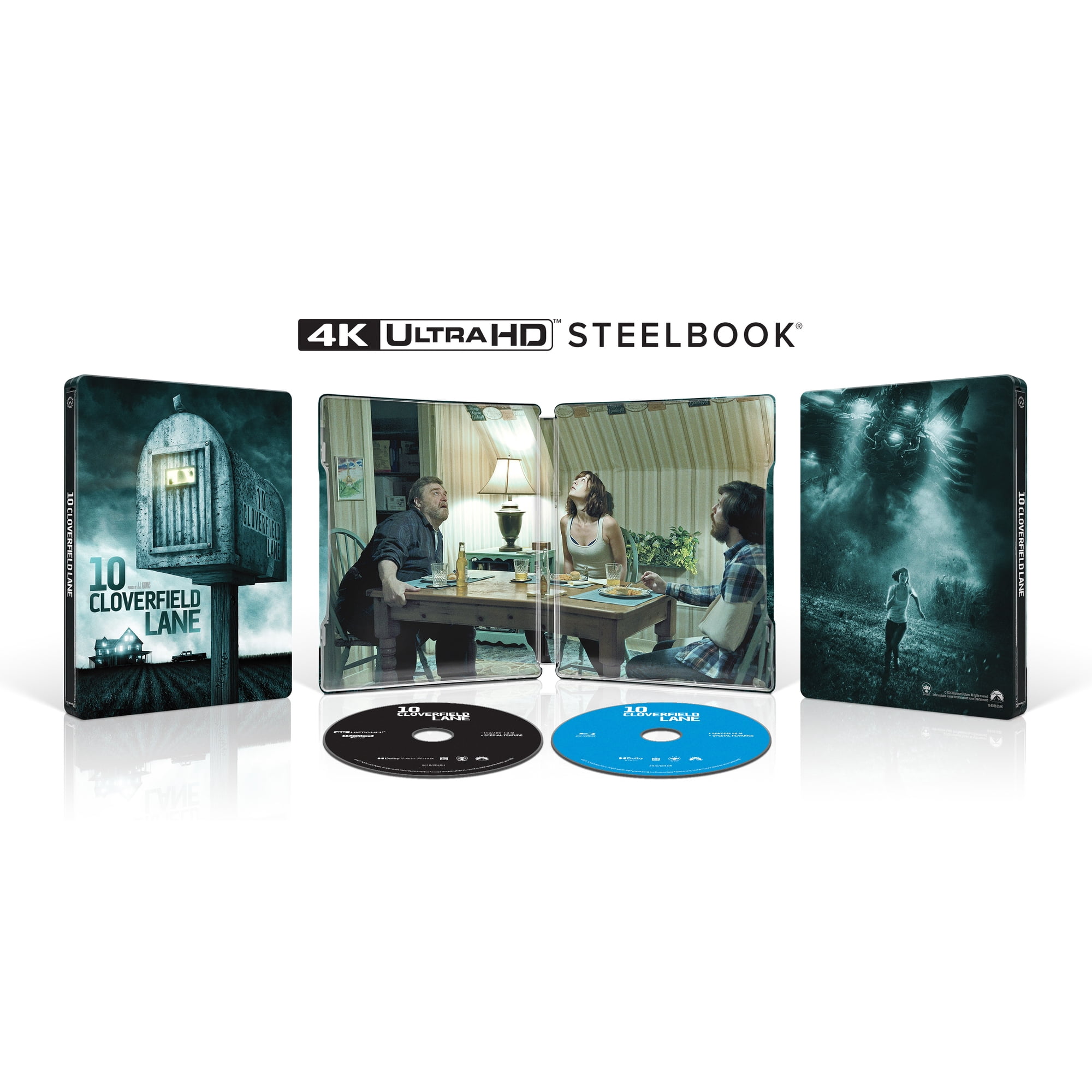 10 Cloverfield Lane (10th Anniversary Limited Edition Steelbook) (4K Ultra HD + Blu-ray + Digital Copy) Paramount Pictures Corporation, Thriller