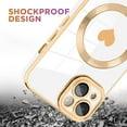 thumbnail image 4 of Magnetic for iPhone 15 Plus Case [Compatible with Magsafe] Cute Love Luxury Plating Edge Bumper Case with Full Camera Lens Case for iPhone 15 Plus Phone Case, White (6.7"), 4 of 12